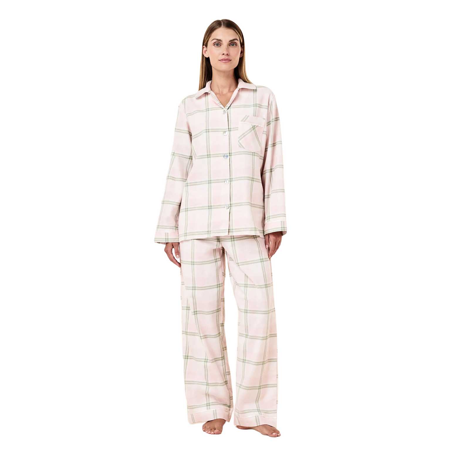 Papinelle Organic Cotton Plaid Cosy PJ Set